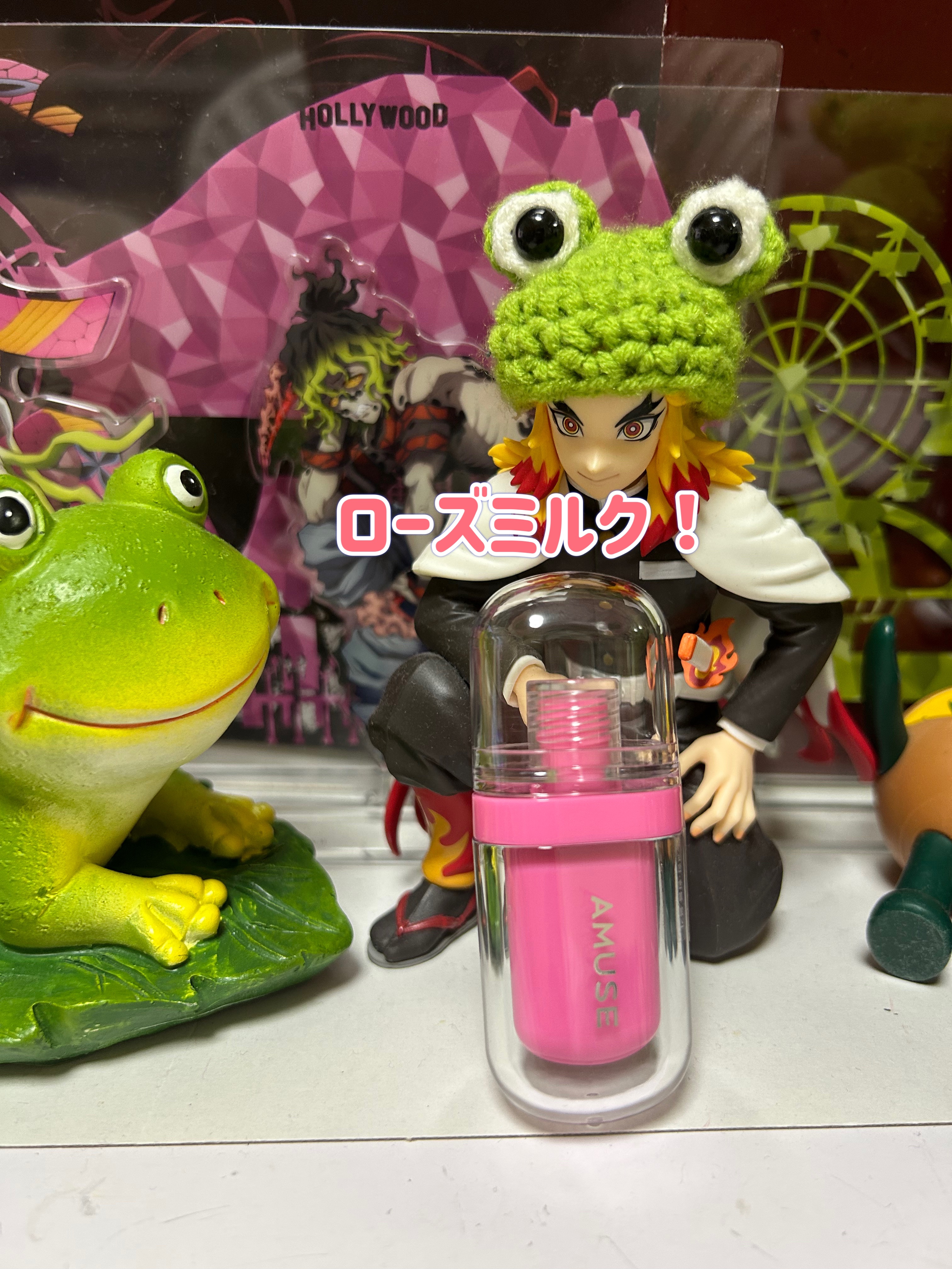 ジェルフィットティント 04 ローズミルク/AMUSE/リップティントを使ったクチコミ（2枚目）