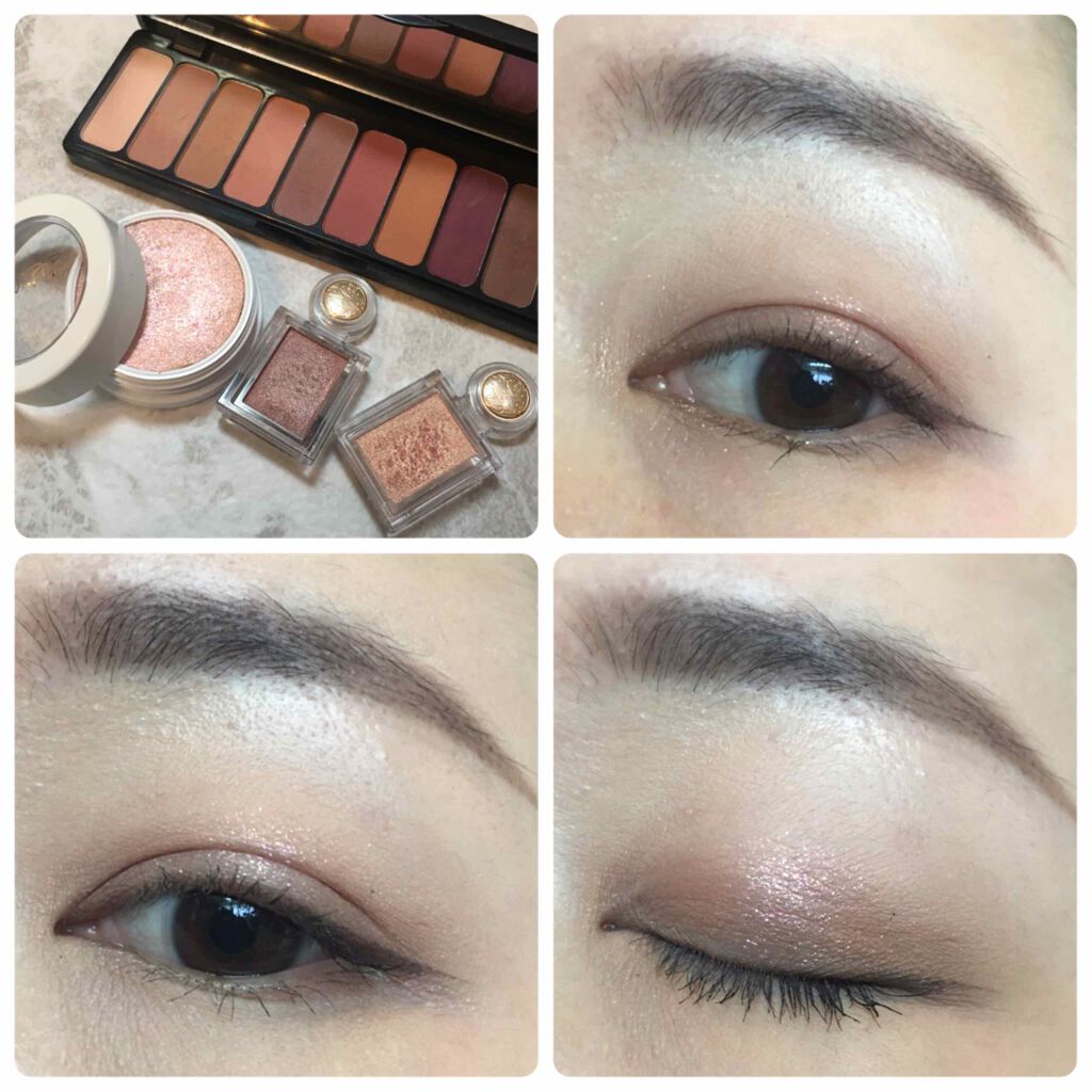 ColourPop Super Shock Cheekのクチコミ「少し春らしい🌸ピンクよりのアイメイク。

カラーポップのFELICITYというスーパーショック.....」（1枚目）