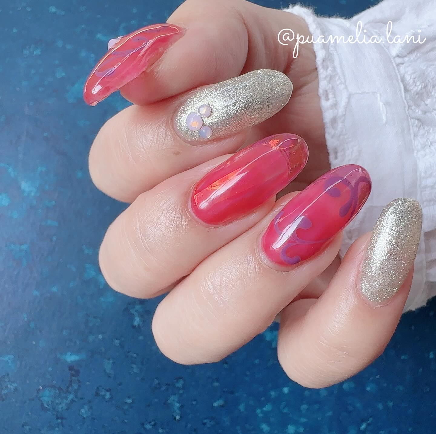 チャームスティックジェル #27 チェリードロップ/OMD/オールインワンネイルを使ったクチコミ（1枚目）