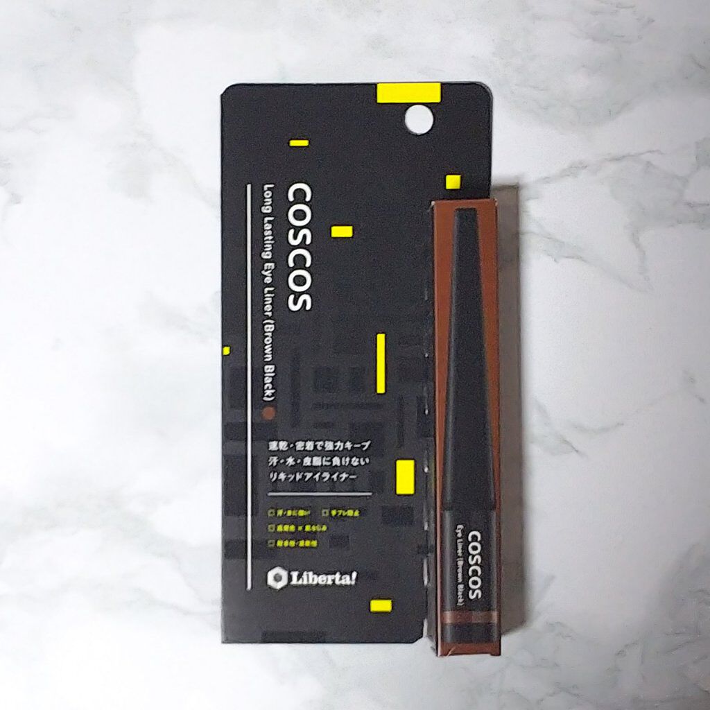 ロングラスティングアイライナー/COSCOS/リキッドアイライナーを使ったクチコミ（2枚目）