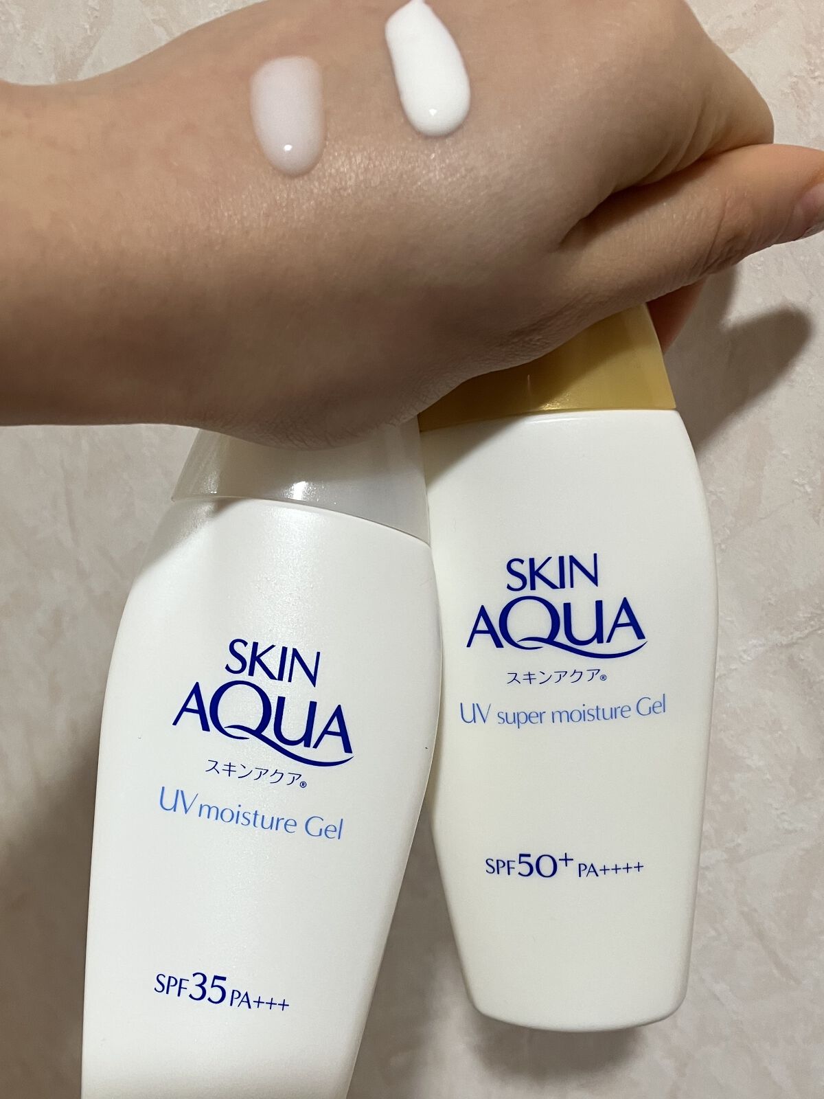 モイスチャージェル/スキンアクア/日焼け止めジェルを使ったクチコミ（2枚目）