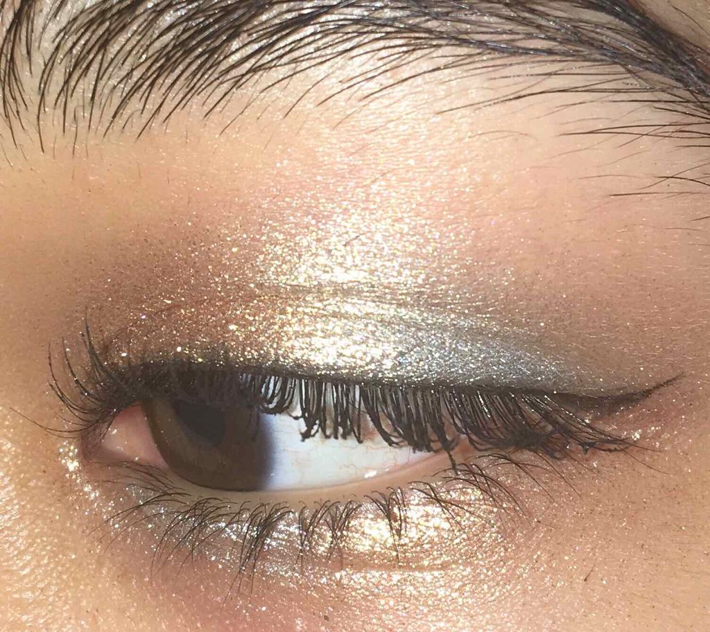 Glitter Loose Powder Make up Brighten Pigment Metallic Shimeer eye shadow/FOCALLURE/単色アイシャドウを使ったクチコミ(3枚目)