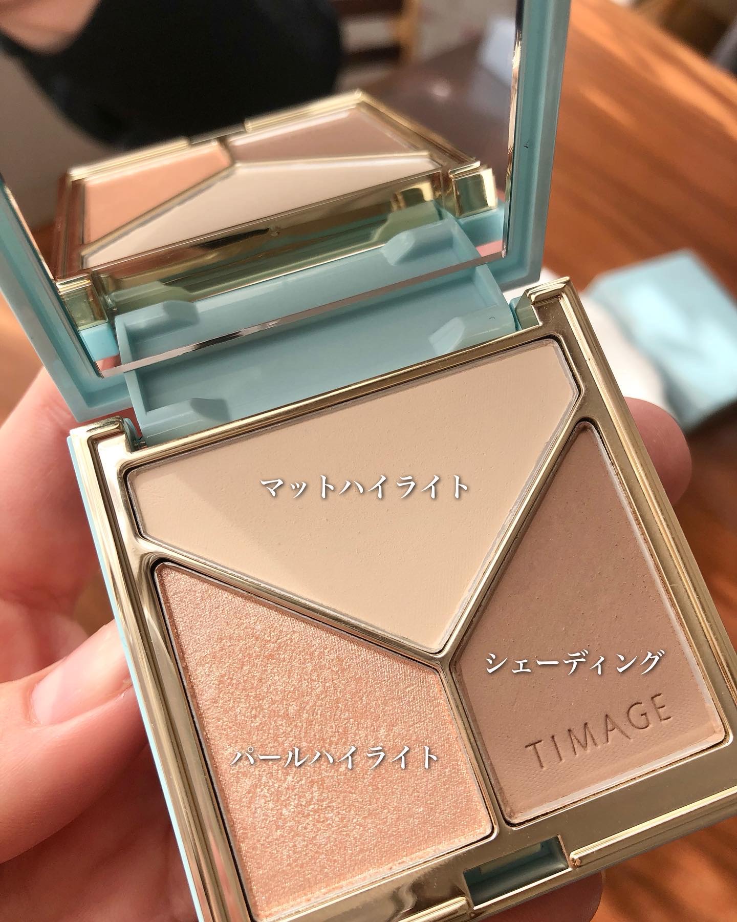 ハイライトシェーディングパレット/TIMAGE/パウダーハイライトを使ったクチコミ（2枚目）