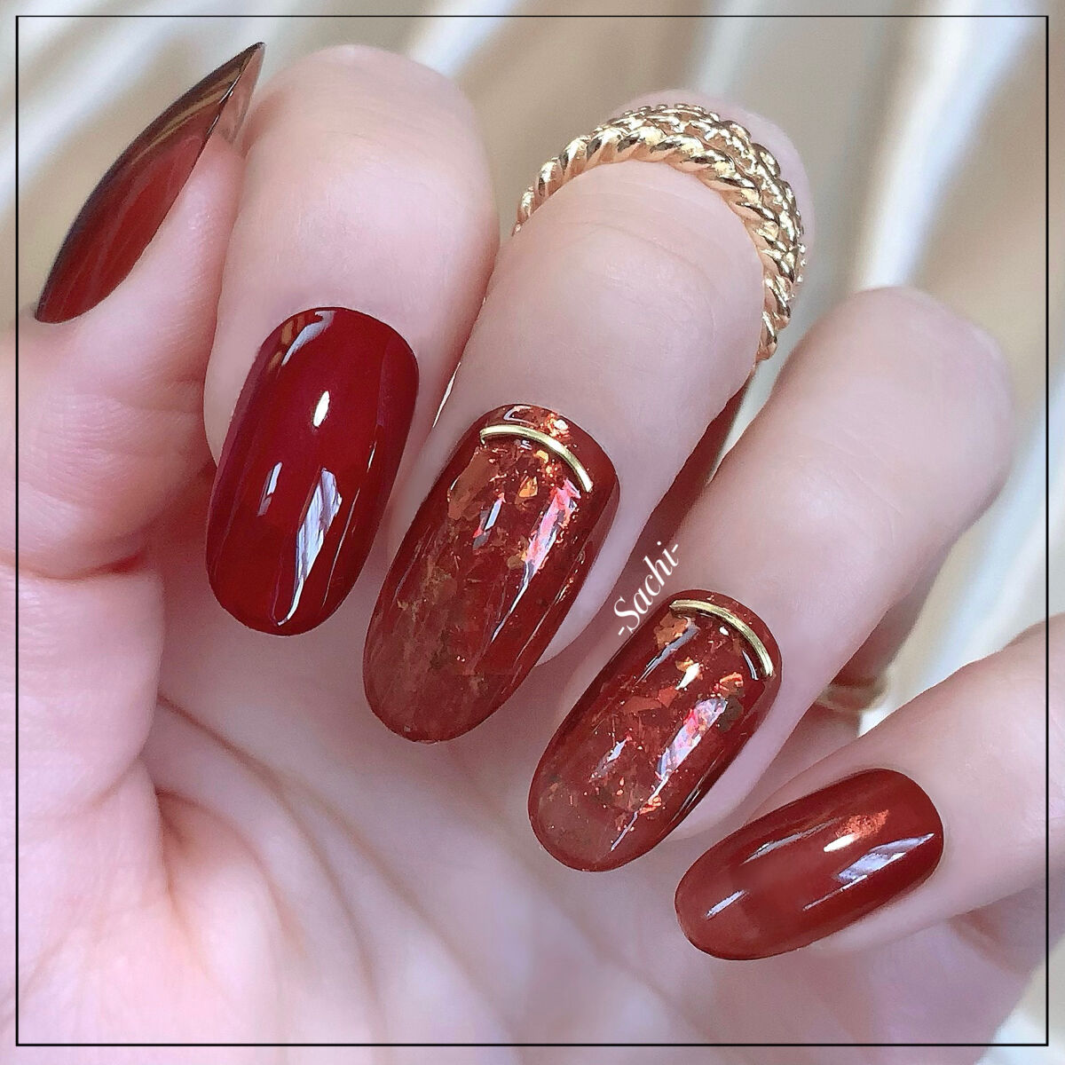 シャインオンミーネイルカラー SE19.メルローワイン/Dear.A/マニキュアを使ったクチコミ（3枚目）