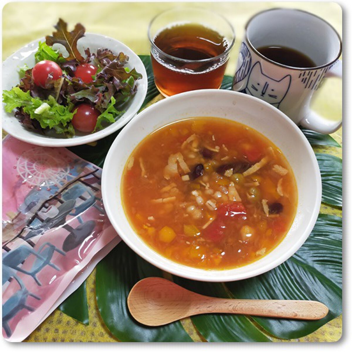 もち麦スープ/ラコックマルシェ/低糖質食品を使ったクチコミ(3枚目)