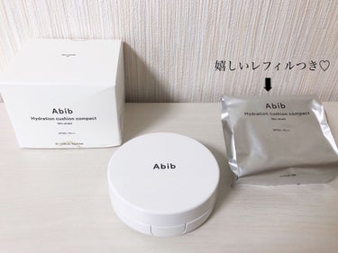 Abib  ハイドレーションクッションコンパクトスキンシールドのクチコミ「Abibさまのモニターキャンペーンに当選してハイドレーションクッションコンパクトスキンシールド.....」（2枚目）