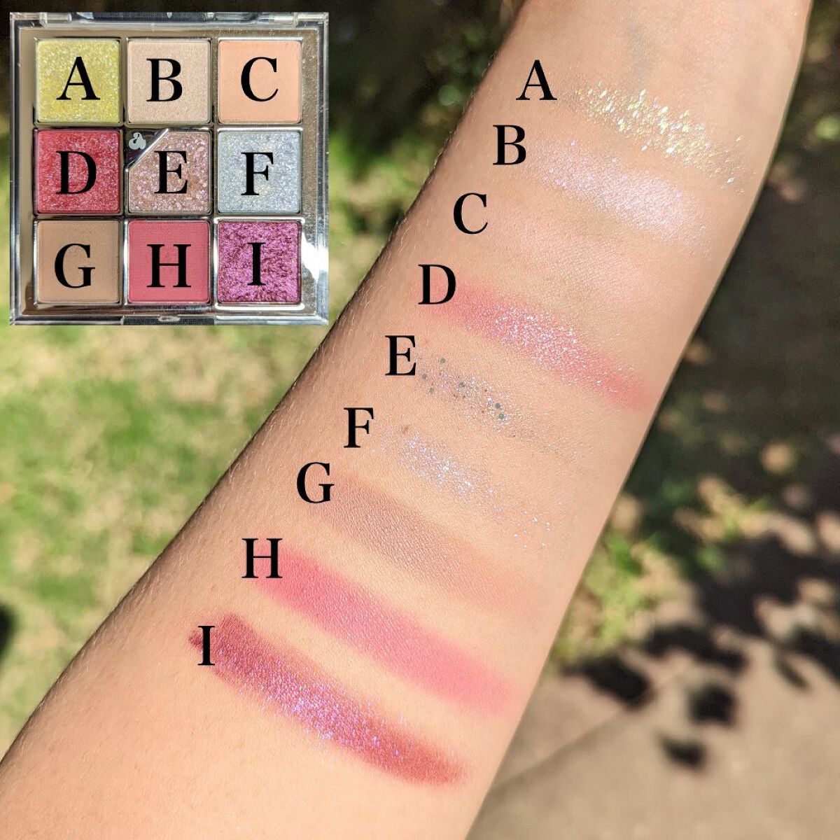 グリッターペディアアイパレット/unleashia/アイシャドウパレットを使ったクチコミ(3枚目)