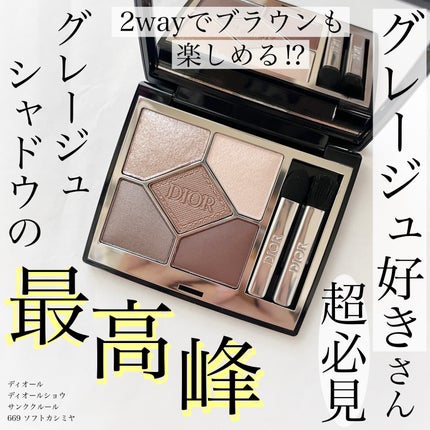 ディオールショウ サンク クルール 669 ソフト カシミア/Dior/アイシャドウを使ったクチコミ(1枚目)
