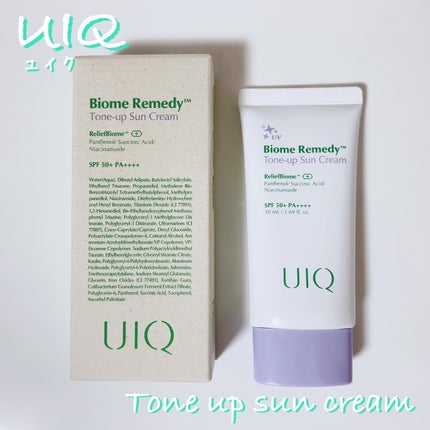 バイオームレメディパープルトーンアップUVクリーム/UIQ/日焼け止めクリームを使ったクチコミ(1枚目)