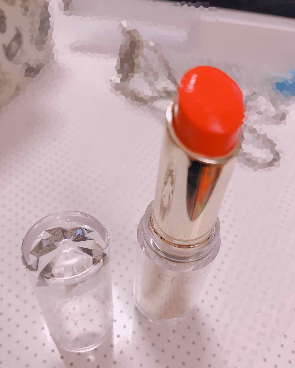 ラスティンググロスリップ/CEZANNE/口紅を使ったクチコミ(2枚目)