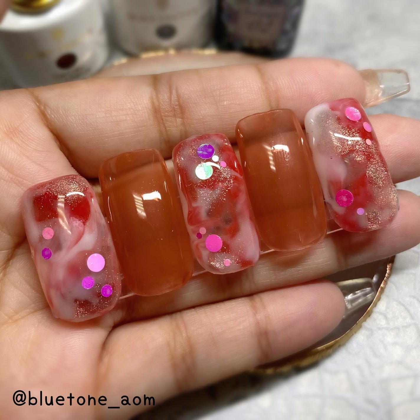 クリアマグネットジェル/ネイル工房/ジェルネイルを使ったクチコミ(4枚目)