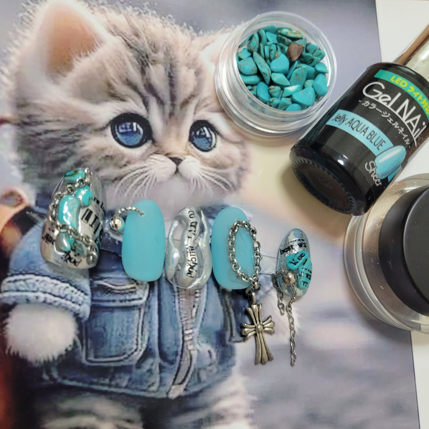 ジェルネイル(ライト対応)/セリア/ジェルネイルを使ったクチコミ(1枚目)