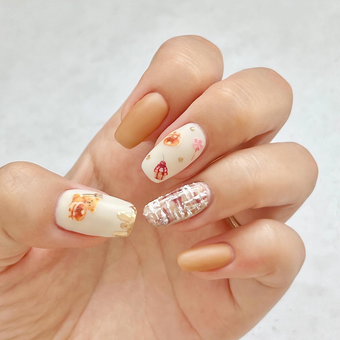 ネイルタウンジェル テラコッタジェル 1ホワイト/NAILTOWN/ジェルネイルを使ったクチコミ（3枚目）