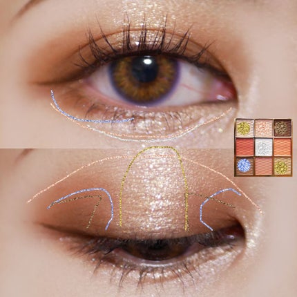 ソフトクレイビームアイシャドウパレット/AMIOK/ジェル・クリームアイシャドウを使ったクチコミ(6枚目)