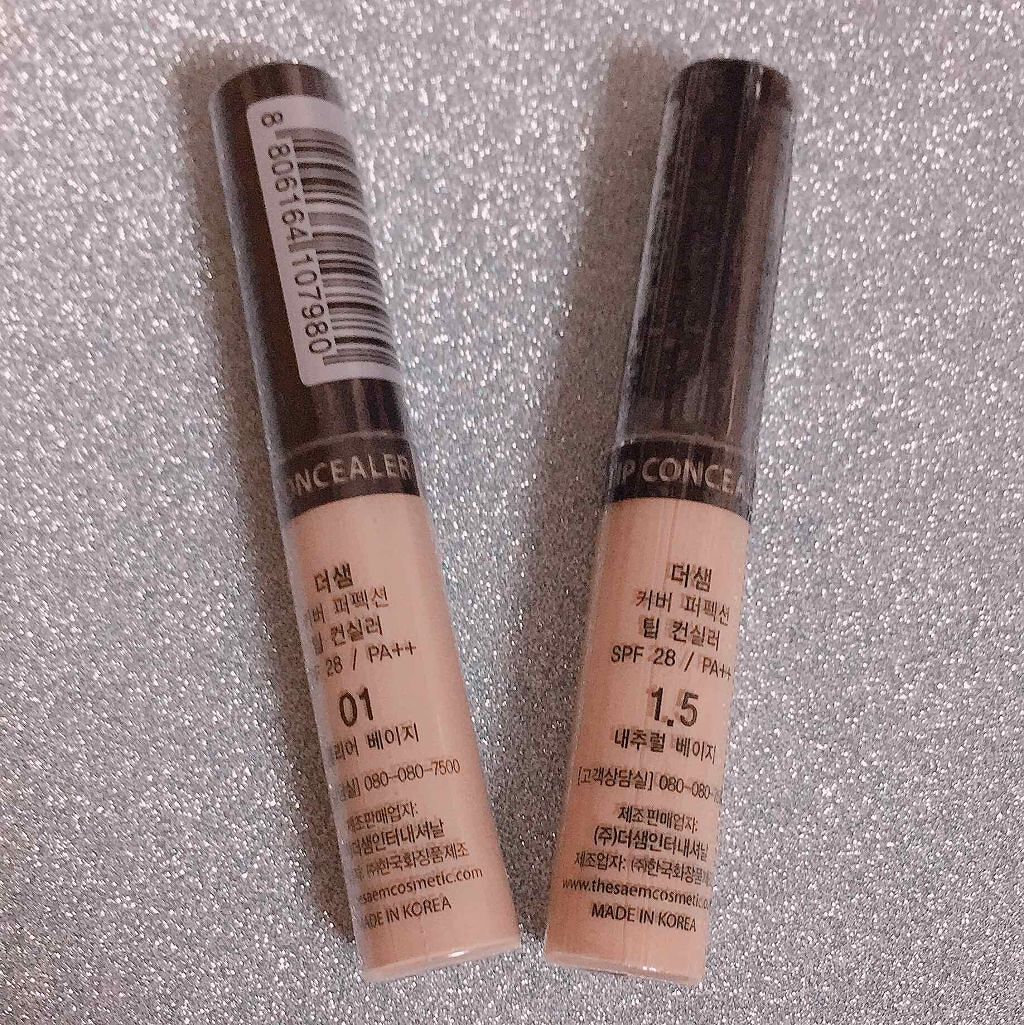 カバーパーフェクション チップコンシーラー/the SAEM/リキッドコンシーラーを使ったクチコミ(1枚目)