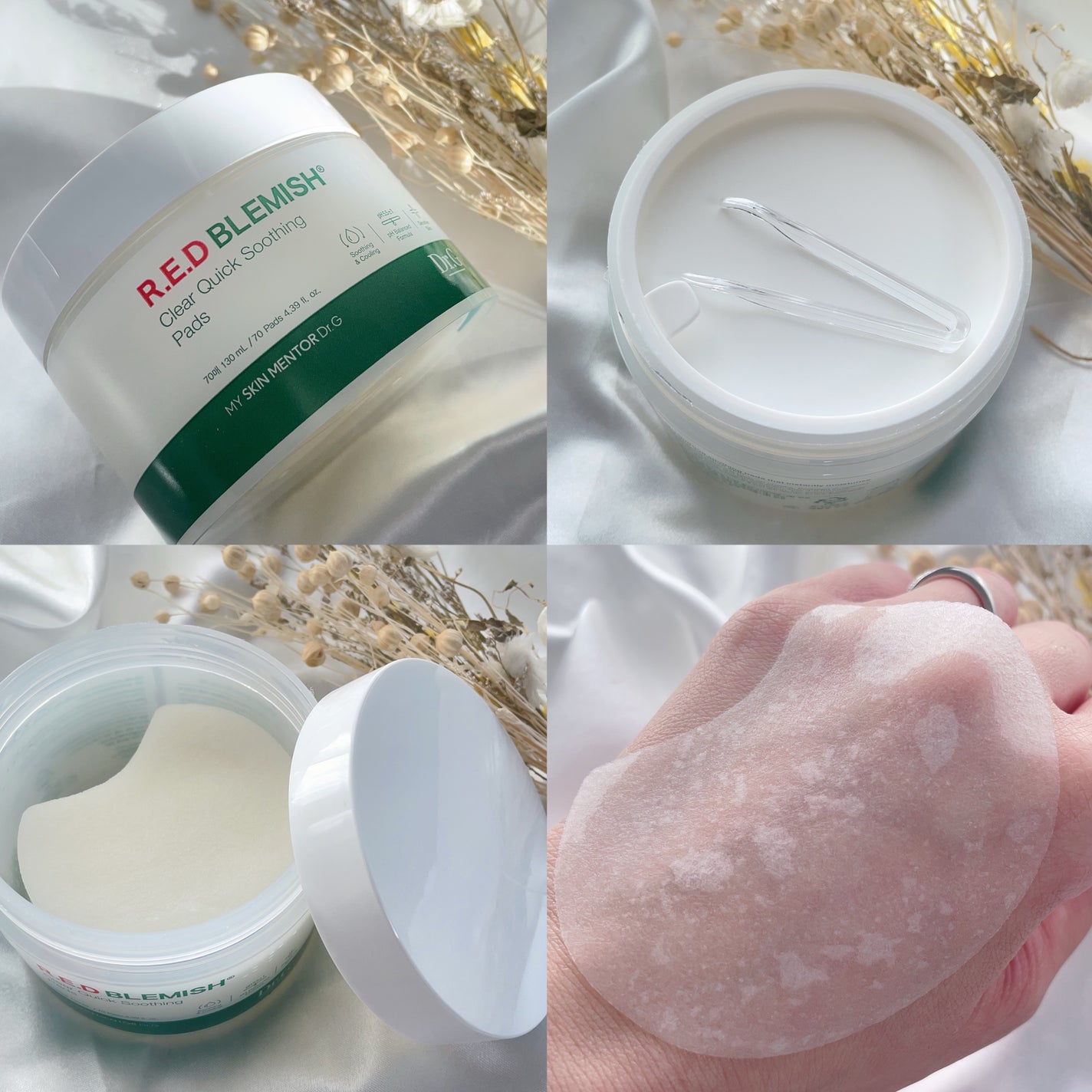 レッドブレミッシュクリアクイックスージングパック/Dr.G/拭き取り化粧水を使ったクチコミ(4枚目)