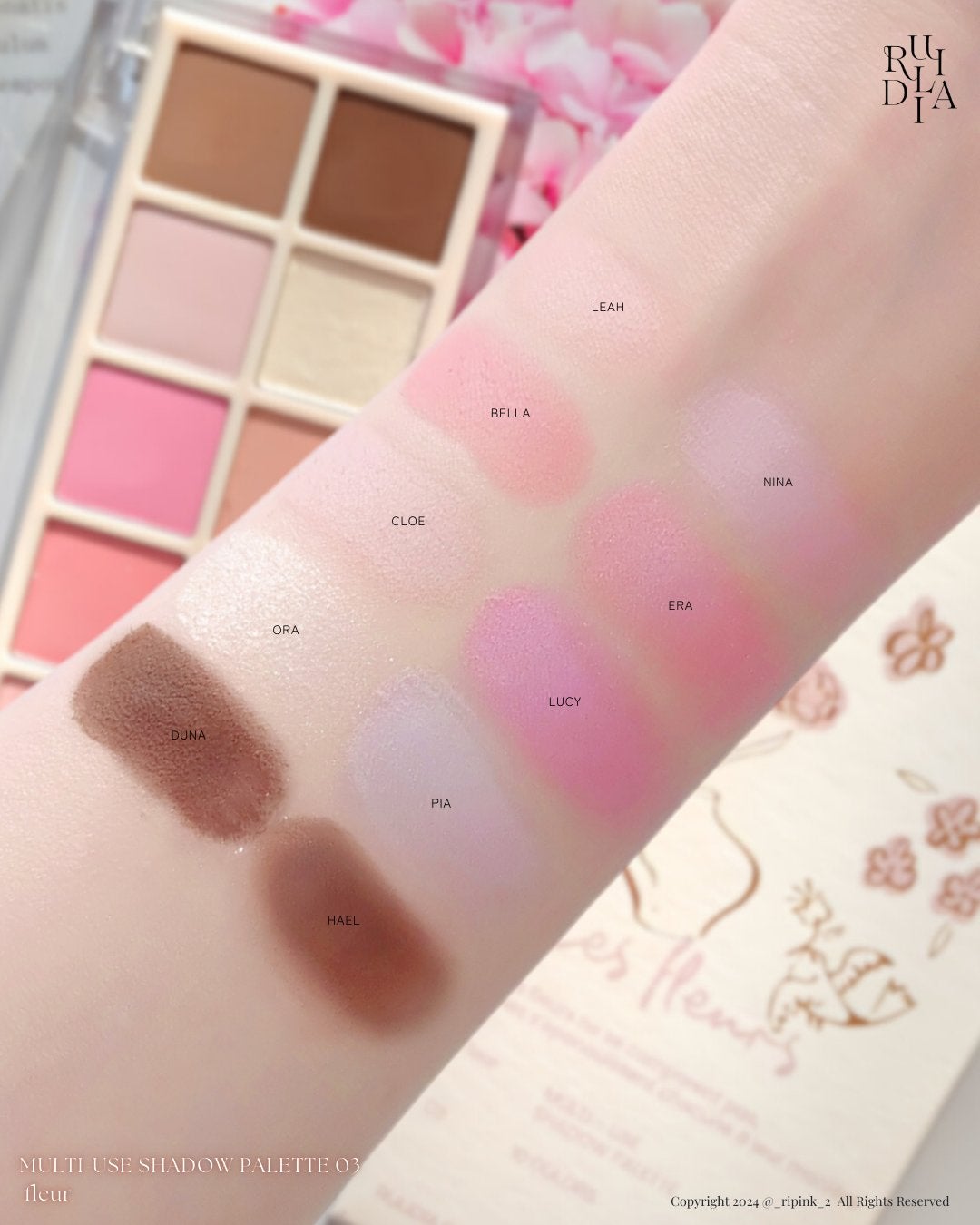 マルチユースシャドウパレット/RULIDIA/アイシャドウパレットを使ったクチコミ(5枚目)