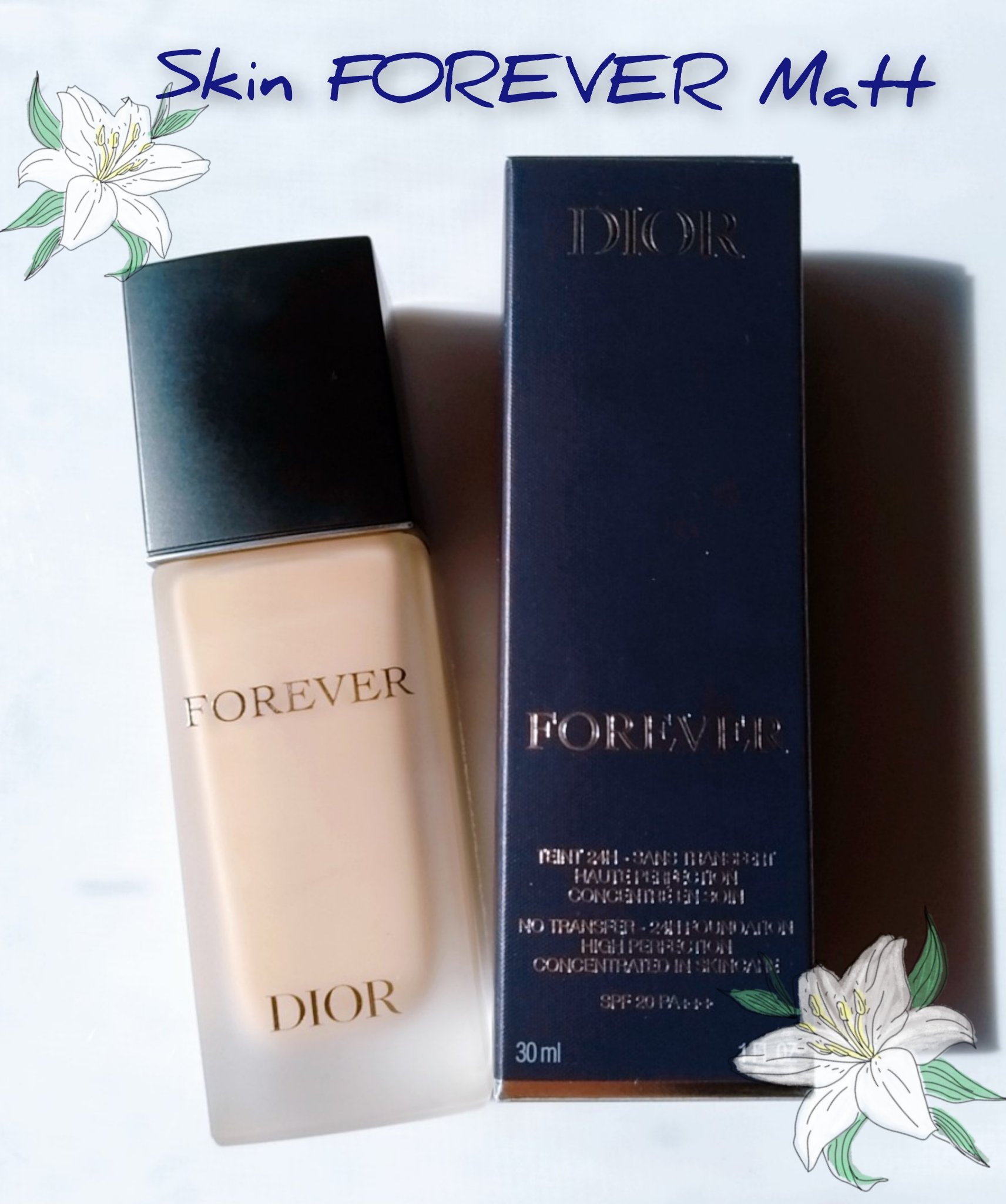 ディオールスキン フォーエヴァー フルイド マット/Dior/リキッドファンデーションを使ったクチコミ（1枚目）