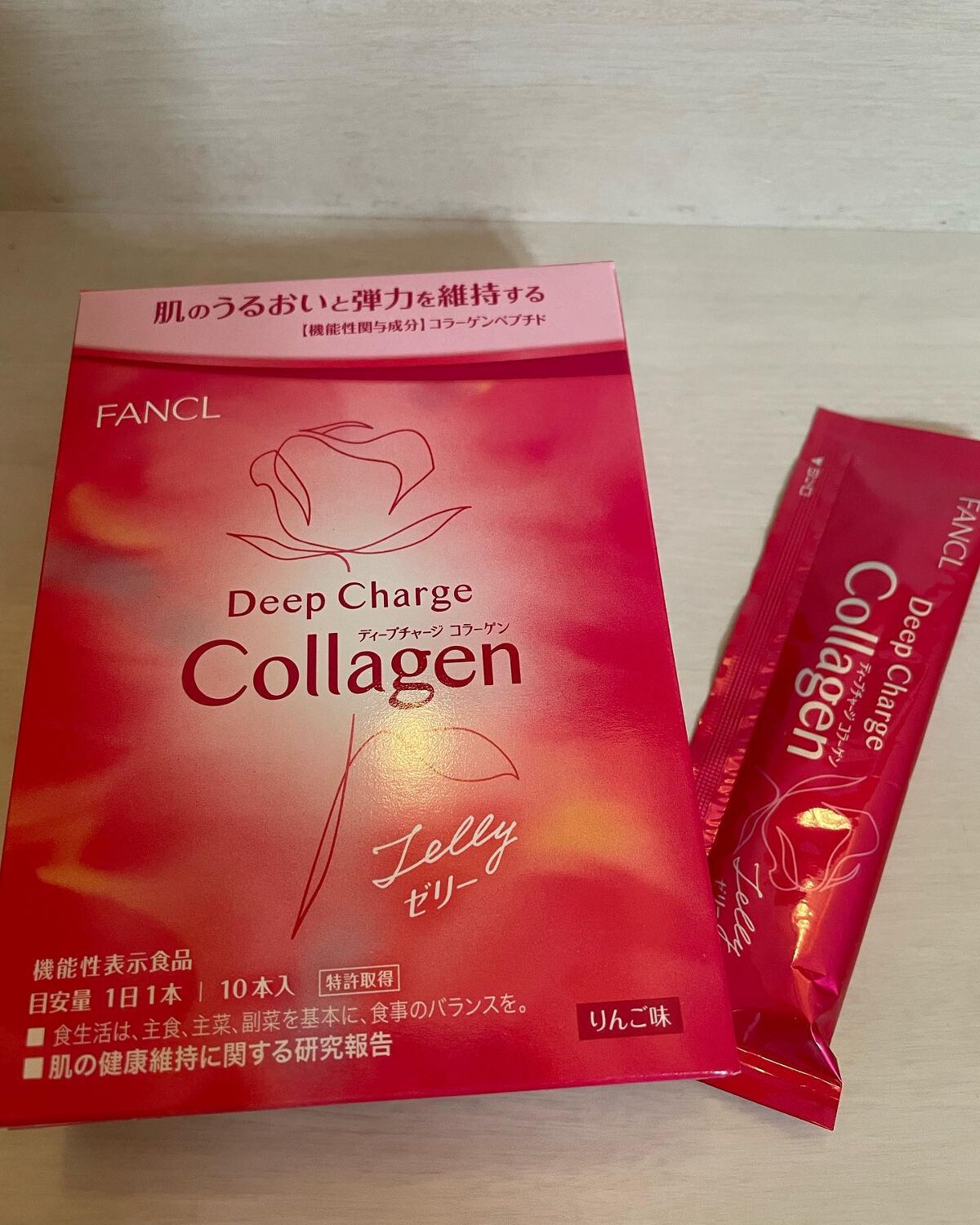 ディープチャージ コラーゲン スティックゼリー/ファンケル/美容サプリメントを使ったクチコミ(1枚目)