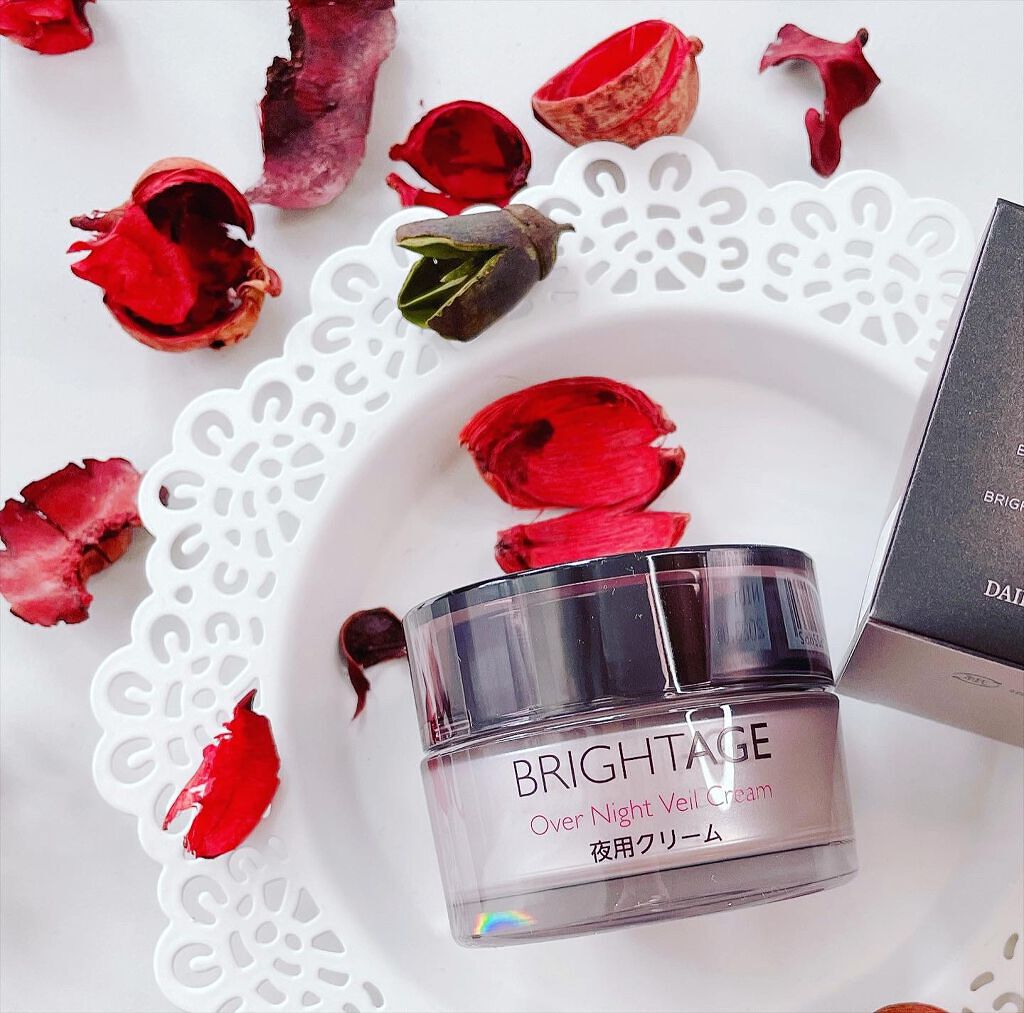 オーバーナイト ヴェールクリーム/BRIGHTAGE/フェイスクリームを使ったクチコミ(1枚目)