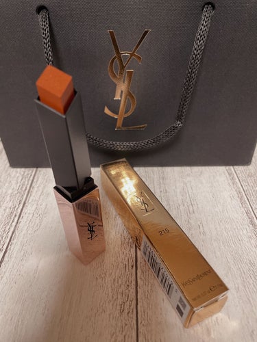 ルージュ ピュールクチュール ザ スリム グロウマット No.215 アンディスクローズド キャメル/YVES SAINT LAURENT BEAUTE/口紅を使ったクチコミ（3枚目）