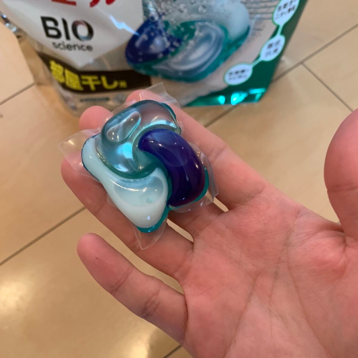 アリエール バイオサイエンス ジェルボール 部屋干し用/アリエール/洗濯洗剤を使ったクチコミ(2枚目)