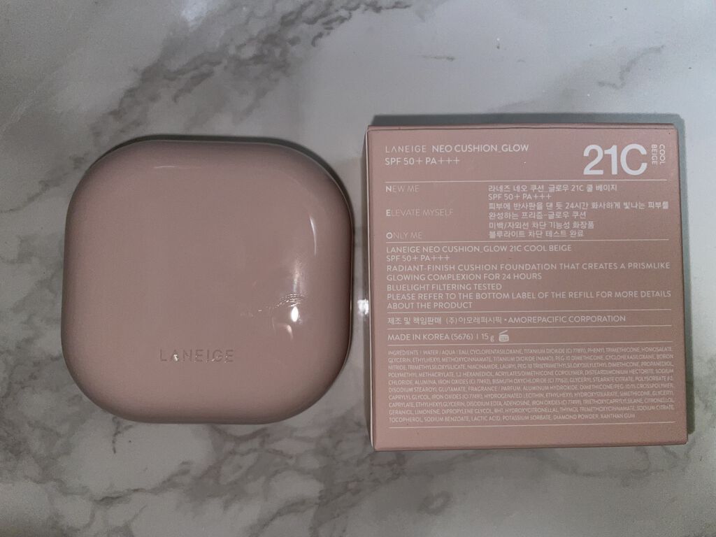 ネオクッション グロウ/LANEIGE/クッションファンデーションを使ったクチコミ（1枚目）