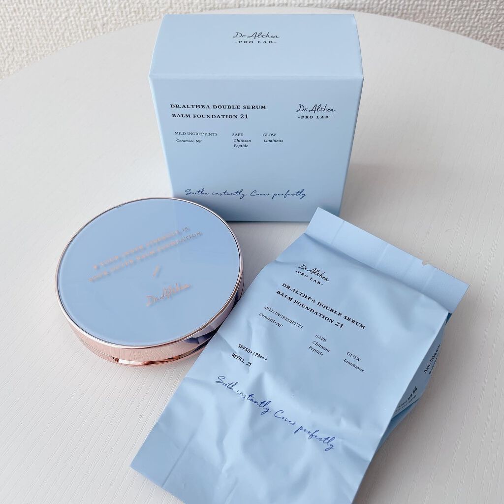 ダブル セラム バーム ファンデーション/Dr.Althea/クリーム・エマルジョンファンデーションを使ったクチコミ(2枚目)