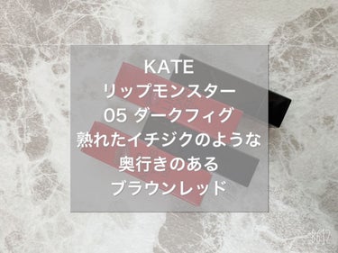 リップモンスター/KATE/口紅を使ったクチコミ（2枚目）