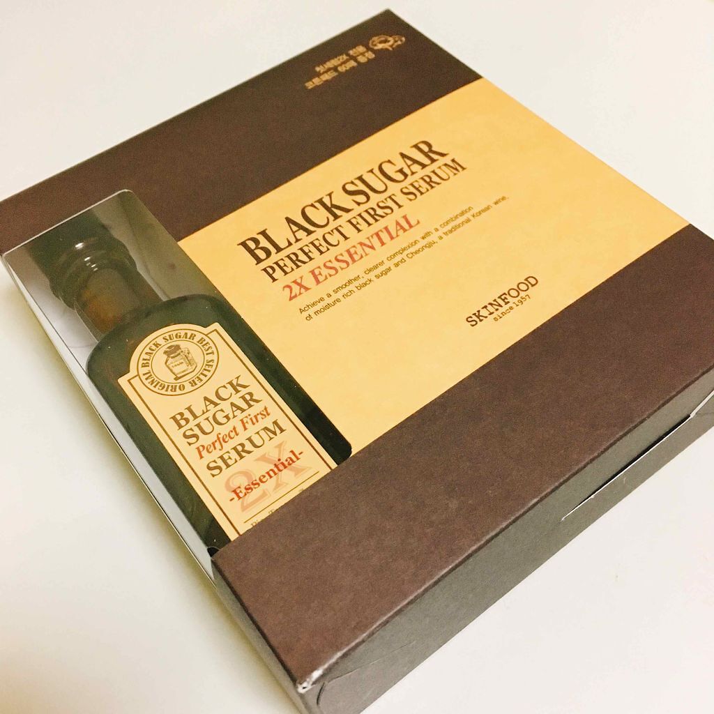ブラックシュガー パーフェクトファーストセラム2X エッセンシャル(旧)/SKINFOOD/美容液を使ったクチコミ(1枚目)