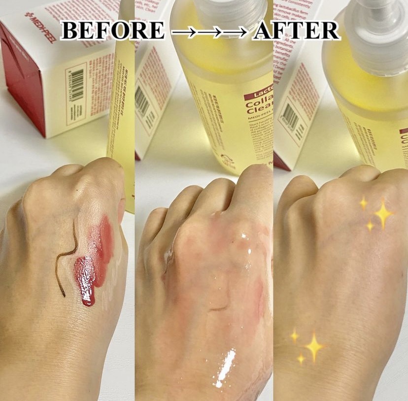 レッドラクトコラーゲンクレンジングオイル/MEDIPEEL/オイルクレンジングを使ったクチコミ（3枚目）