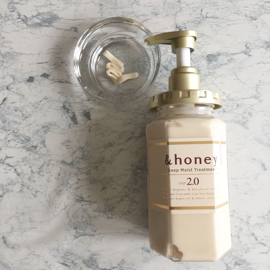 ディープモイスト シャンプー1.0／ヘアトリートメント2.0/&honey/市販シャンプーを使ったクチコミ（3枚目）