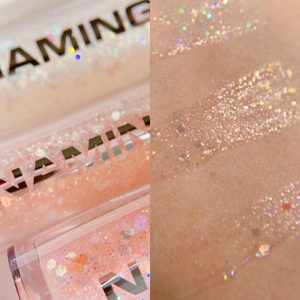 ダズリングアイグリッター/NAMING./リキッドアイシャドウを使ったクチコミ(3枚目)