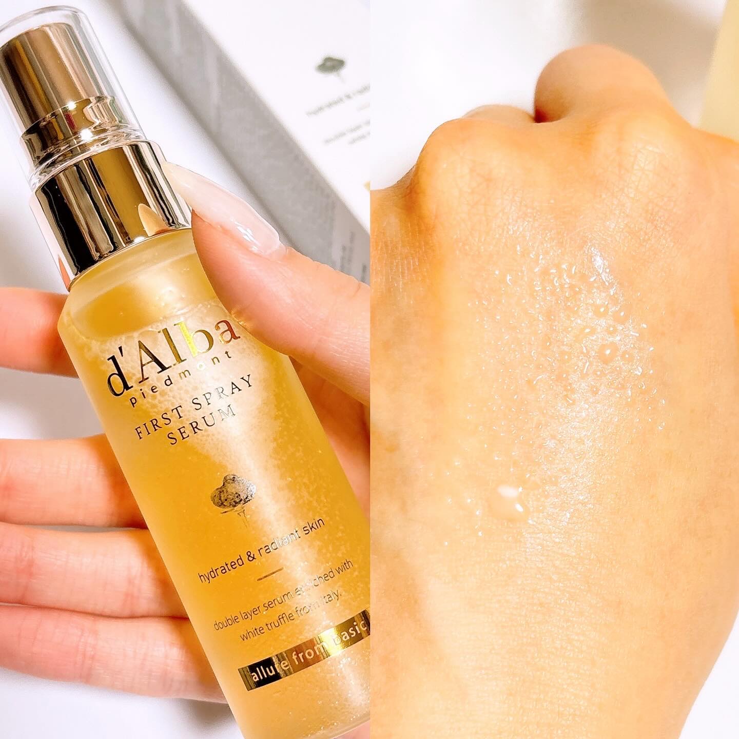 ダルバ ホワイトトリュフファーストスプレーセラム/ダルバ/ミスト状化粧水を使ったクチコミ（3枚目）