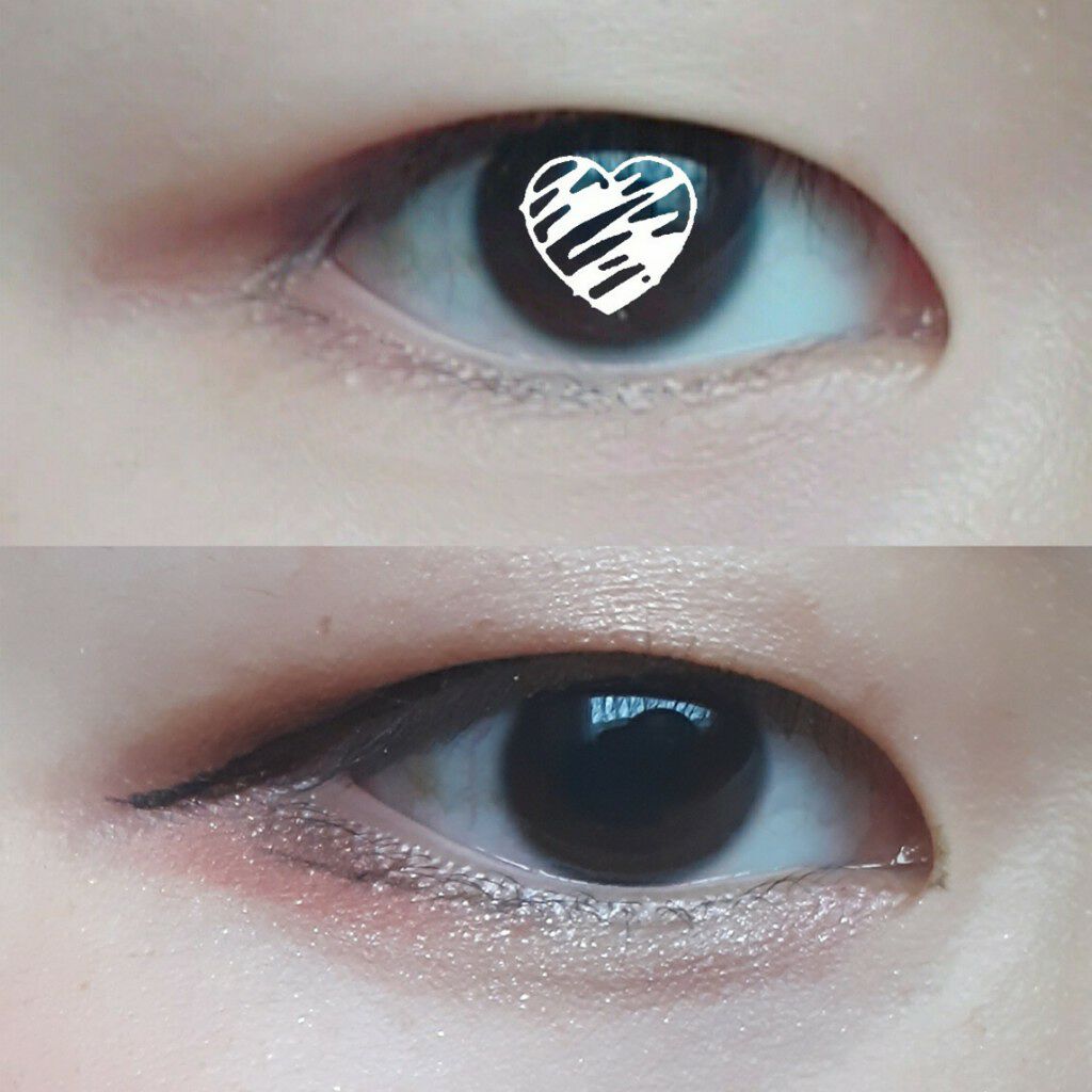 リキッドアイライナー ブラウン/無印良品/リキッドアイライナーを使ったクチコミ（2枚目）