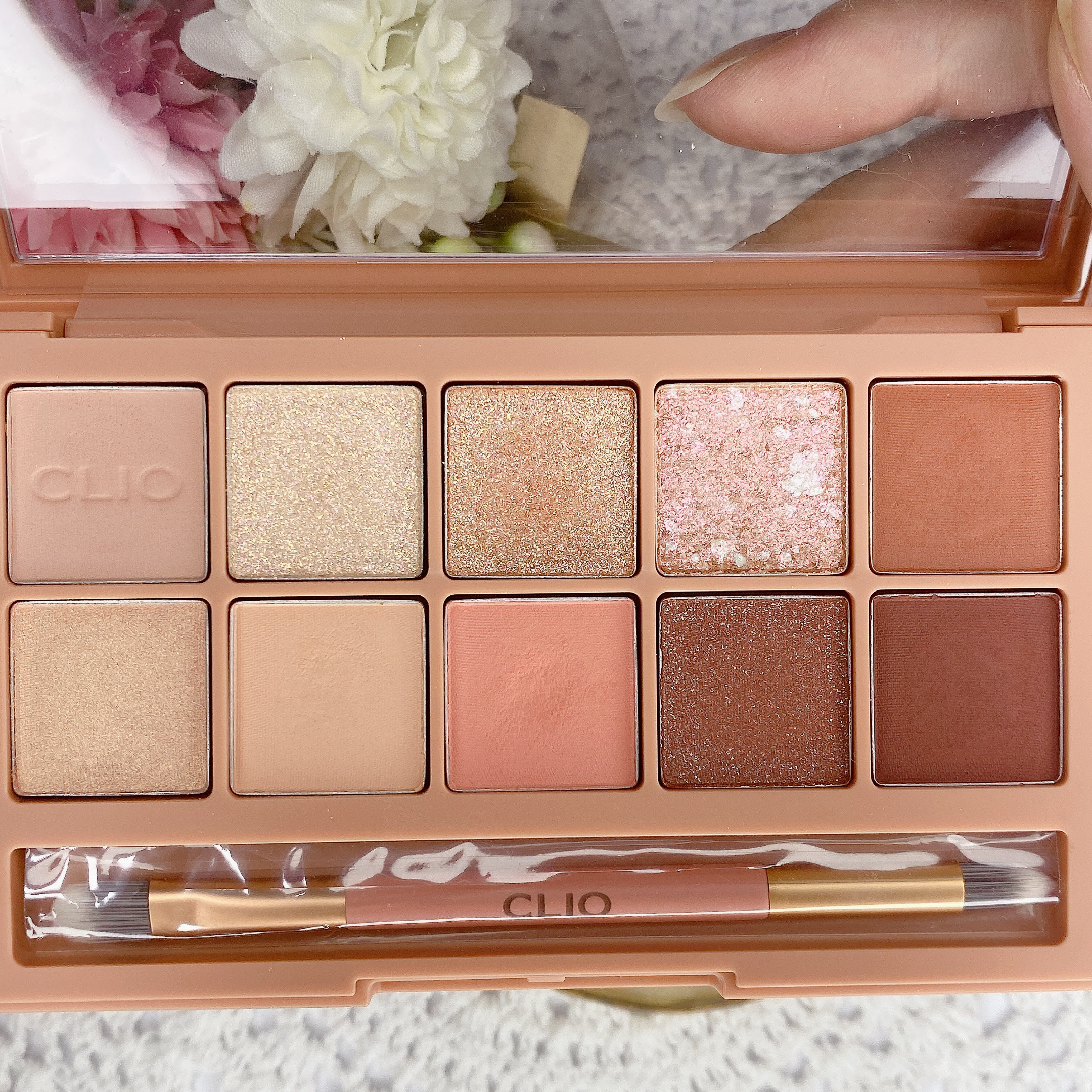 プロ アイ パレット 03 CORAL TALK/CLIO/アイシャドウパレットを使ったクチコミ（3枚目）