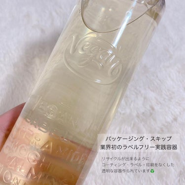 TONYMOLY ワンダーヴィーガンラベル セラミドモチカーミングトナーのクチコミ「◻︎ TONYMOLY
　WONDER VEGAN LABEL
　CERAMIDE MOCHI.....」（2枚目）