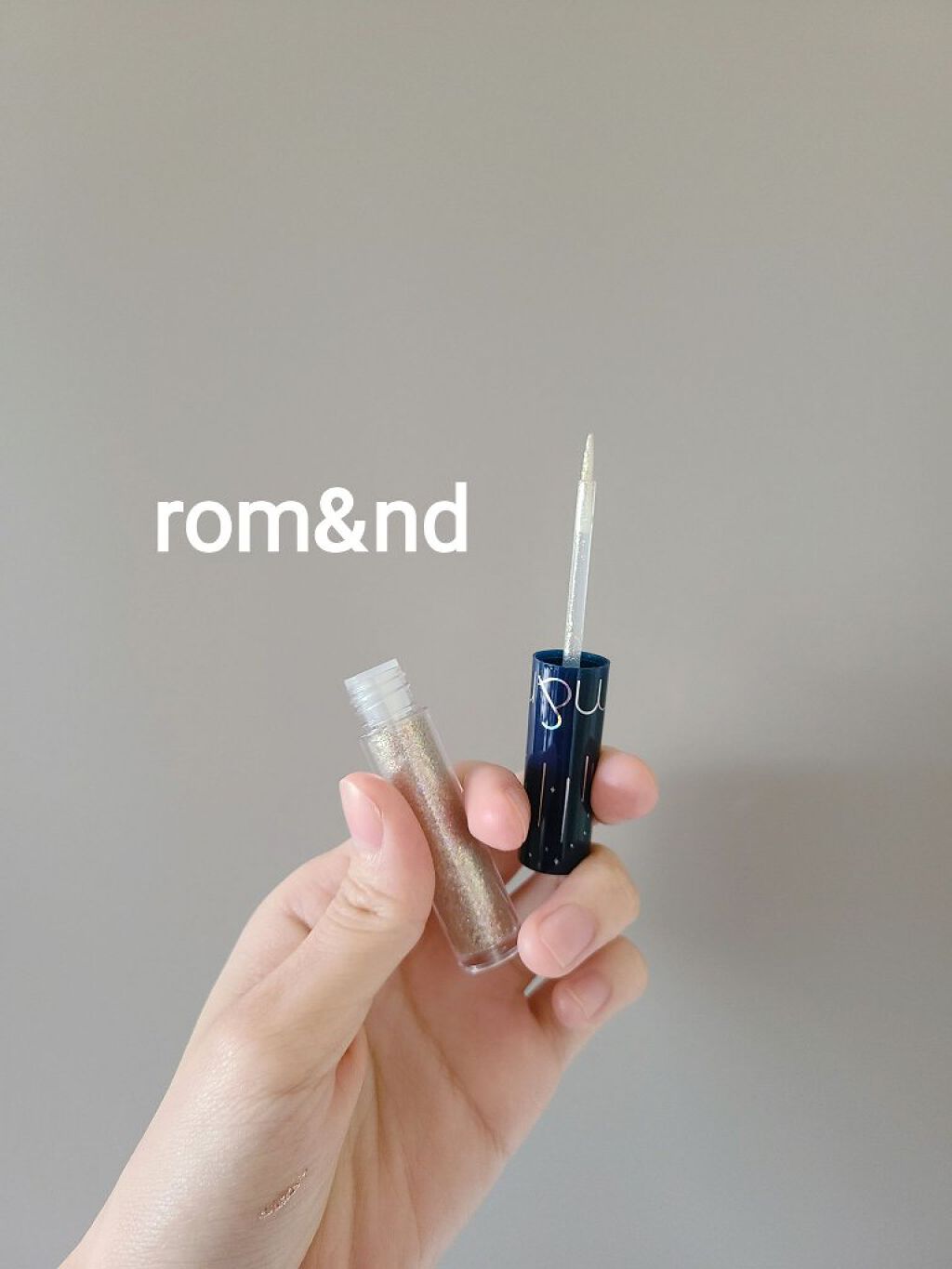 リキッド グリッター シャドウ/rom&nd/グリッターを使ったクチコミ（3枚目）