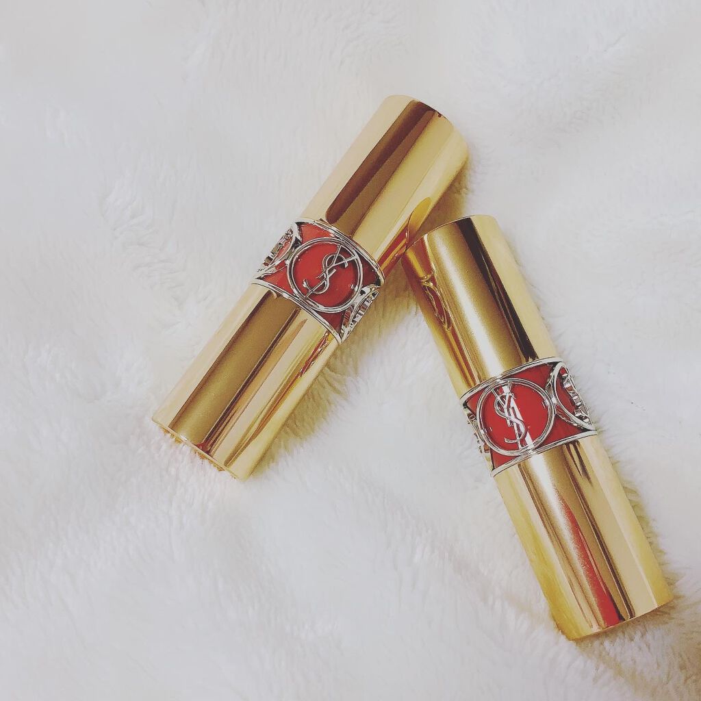 ルージュ ヴォリュプテ シャイン/YVES SAINT LAURENT BEAUTE/口紅を使ったクチコミ(1枚目)