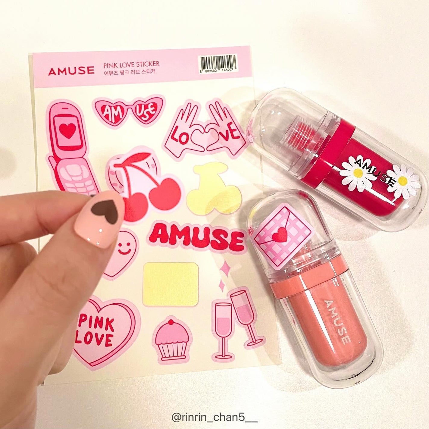 ジェルフィットティント/AMUSE/リップティントを使ったクチコミ(5枚目)