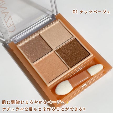 ベージュトーンアイシャドウ/CEZANNE/アイシャドウパレットを使ったクチコミ(3枚目)