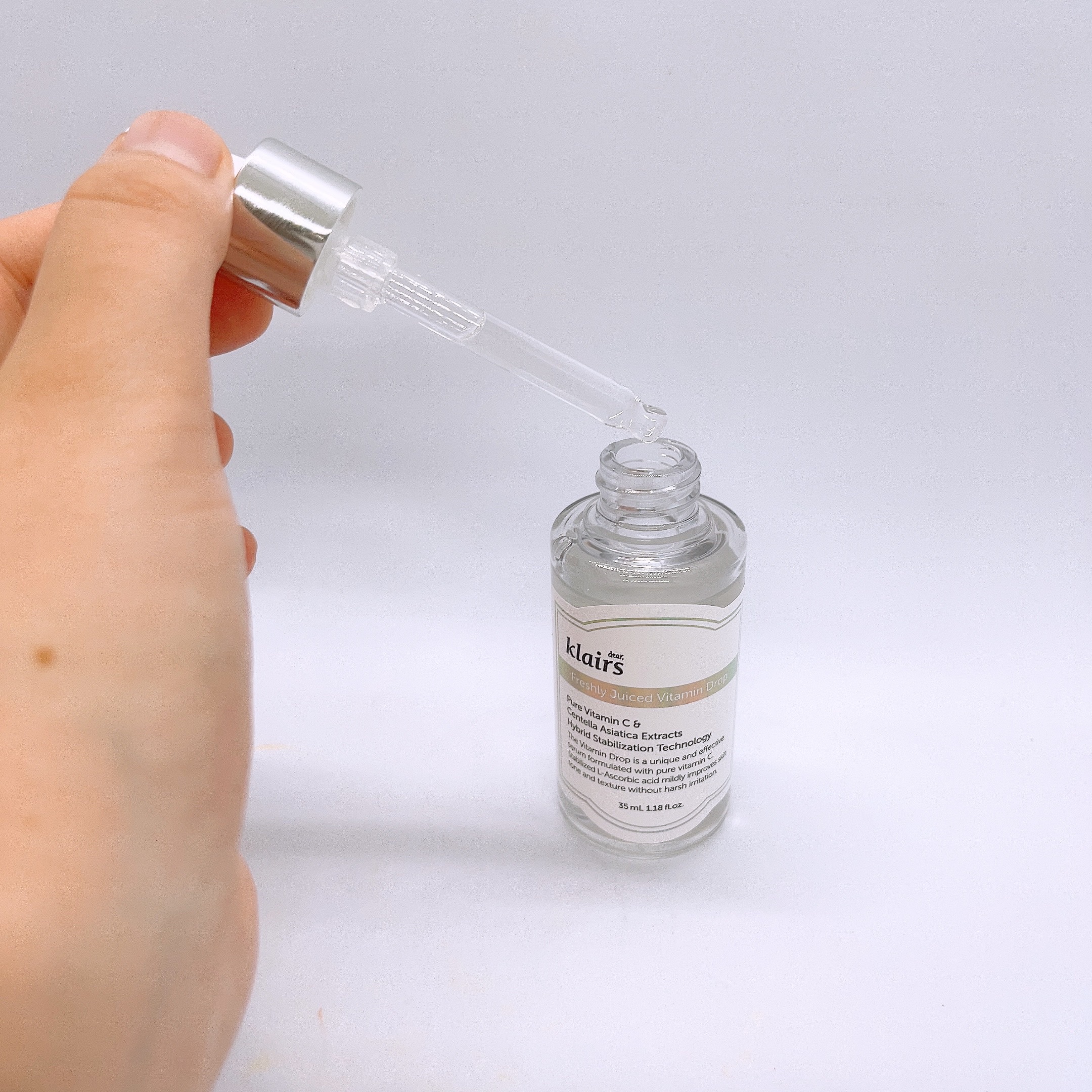 フレッシュリージュースドビタミンドロップ(35ml)/Klairs/美容液を使ったクチコミ（3枚目）