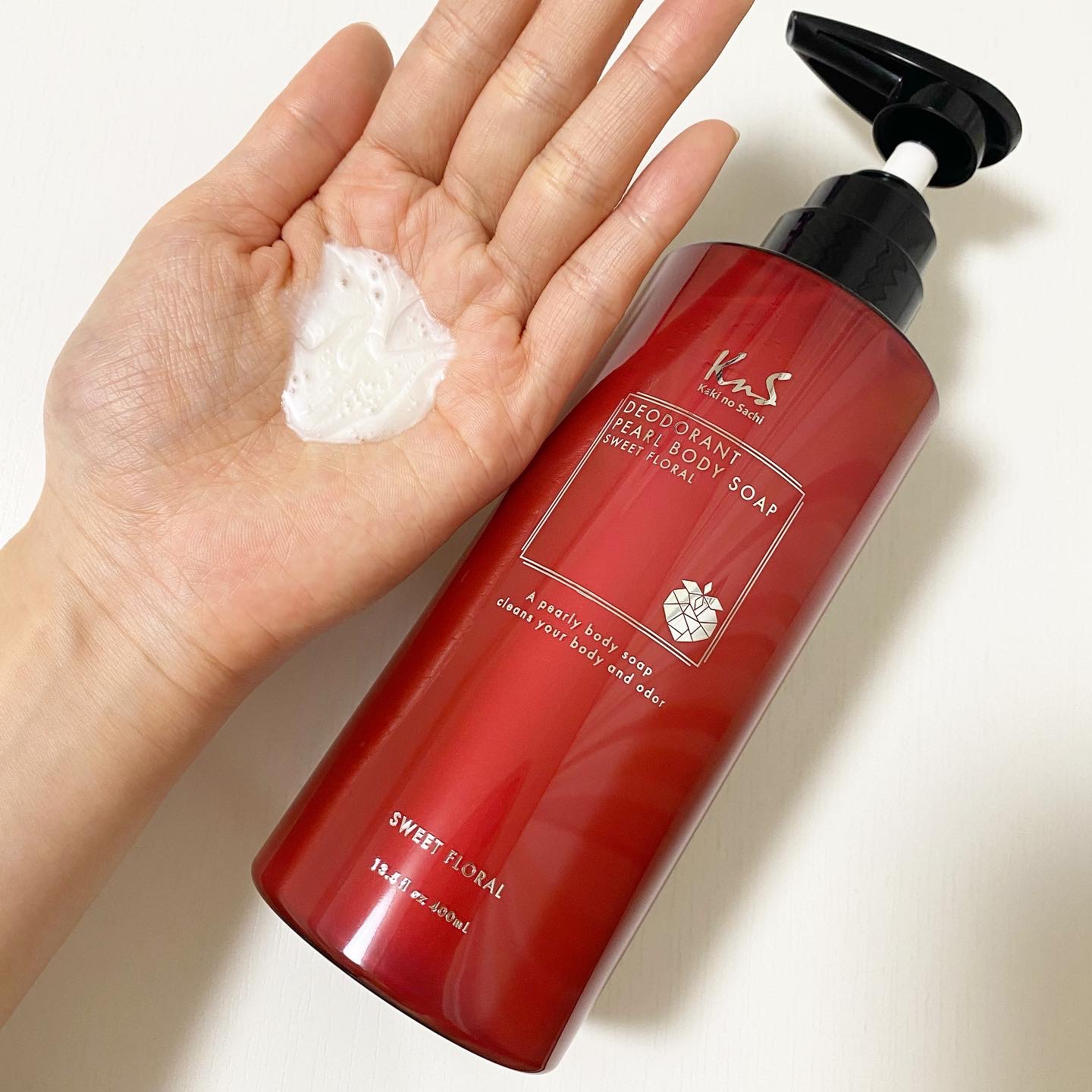 柿のさち KnS パールボディソープ/マックス/ボディソープを使ったクチコミ（2枚目）