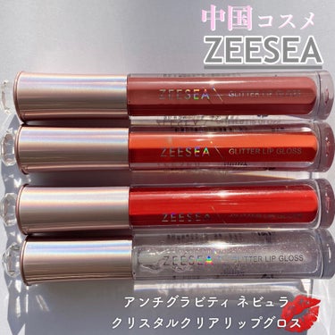 ZEESEA アンチグラビティネビュラ リップグロスのクチコミ「初めて中国コスメに挑戦♡
気になっていたもののどのブランドが
いいかなと迷われている方、
是非.....」（2枚目）