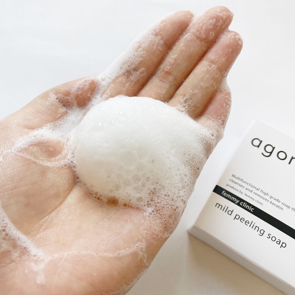 マイルドピーリングソープ/agora/洗顔石鹸を使ったクチコミ(3枚目)