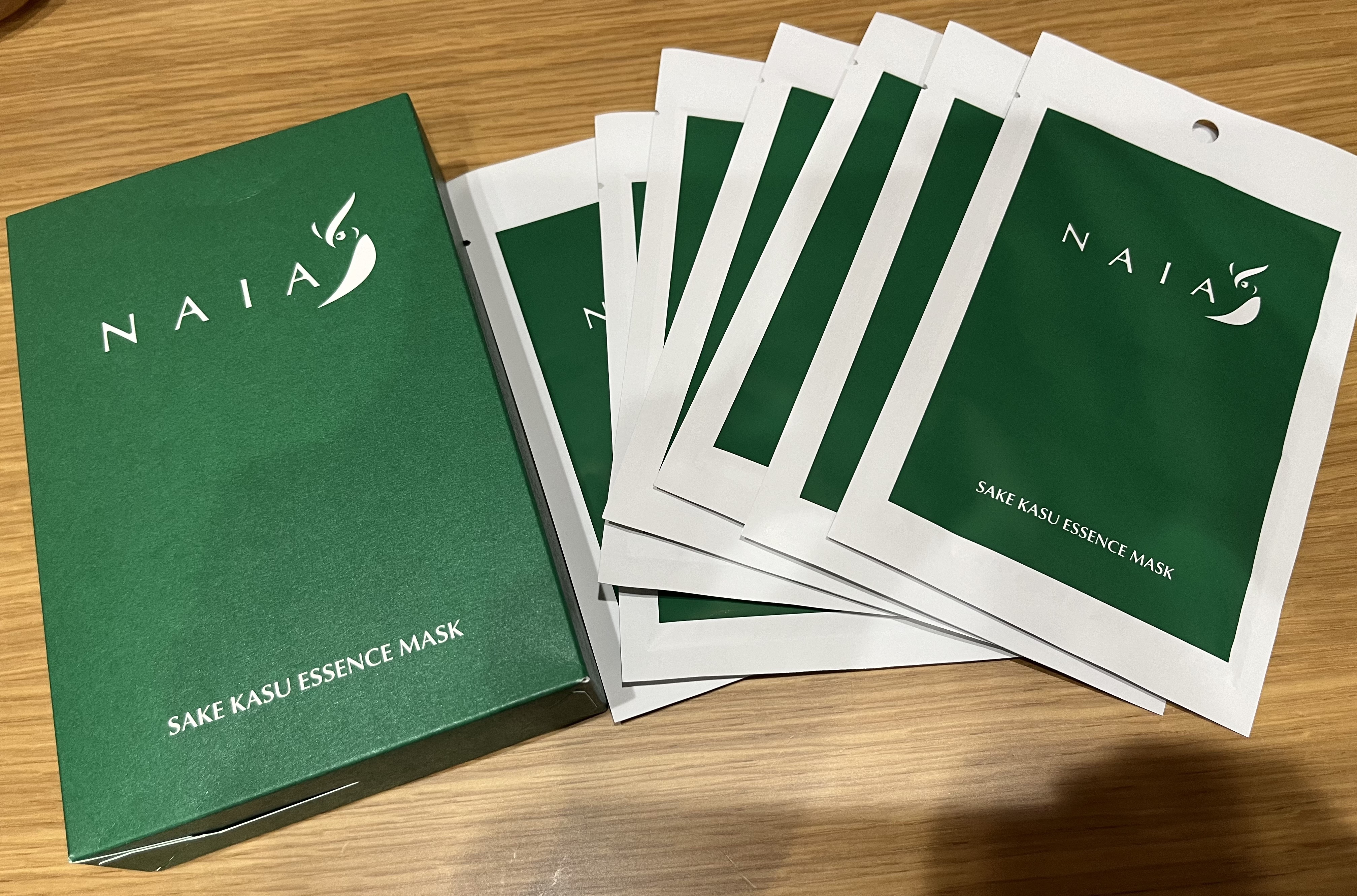酒粕フェイスマスク 7枚入り（個包装）/NAIA/シートマスク・パックを使ったクチコミ（1枚目）