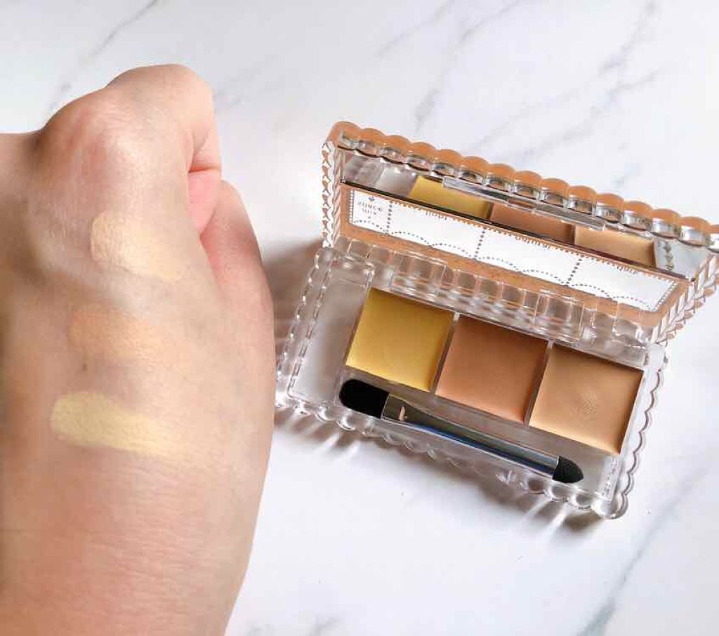 カラーミキシングコンシーラー 12 イエロー＆オレンジベージュ/キャンメイク/パレットコンシーラーを使ったクチコミ（1枚目）