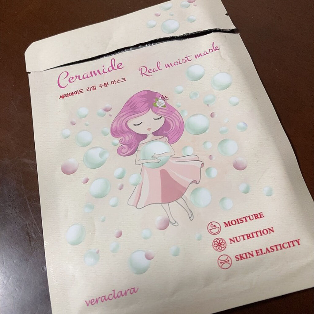 CERAMIDE REAL MOIST MASK/VERACLARA/シートマスク・パックを使ったクチコミ（1枚目）