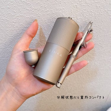 LINKA クリスタルミスト美顔器のクチコミ「これ、まじでミストの細さがやばい…
えぇ、こんなに細かく出るの？！
と、今までのスプレー式のも.....」（3枚目）