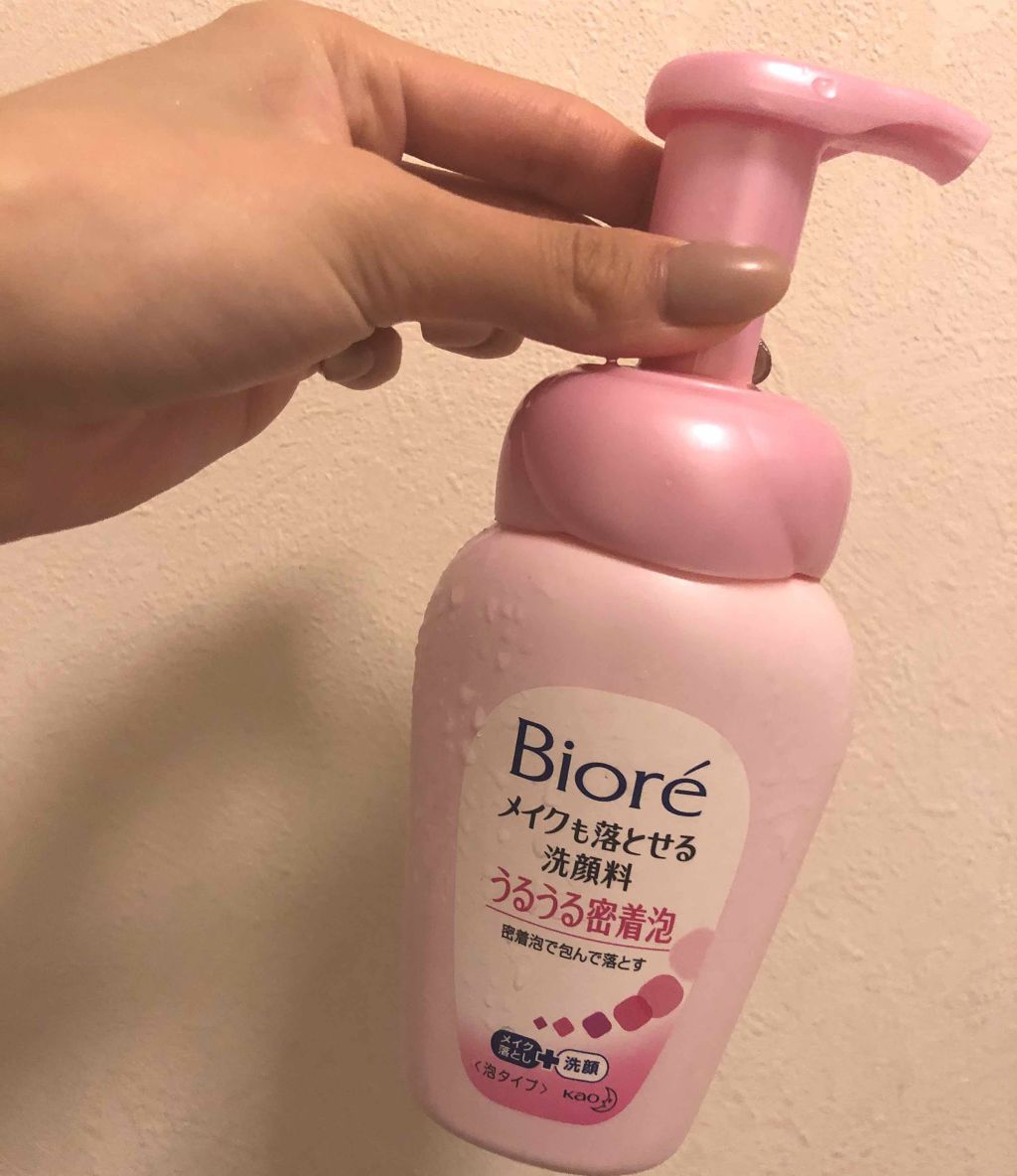 メイクも落とせる洗顔料 うるうる密着泡/ビオレ/泡洗顔を使ったクチコミ(1枚目)